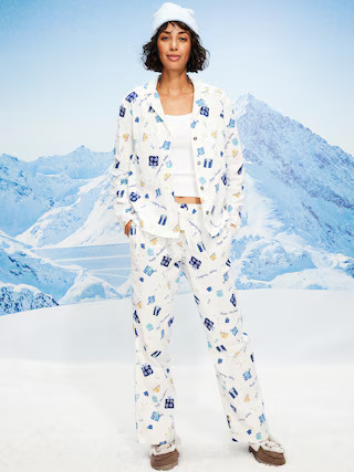 Plaid Flannel Pajama Pant Set for Women | Old Navy (US)