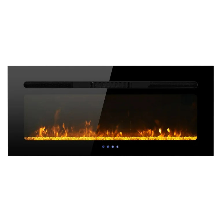 Sophia & William 40 inch Electric Fireplace Recessed & Wall Mounted Fireplace Heater Multicolor F... | Walmart (US)