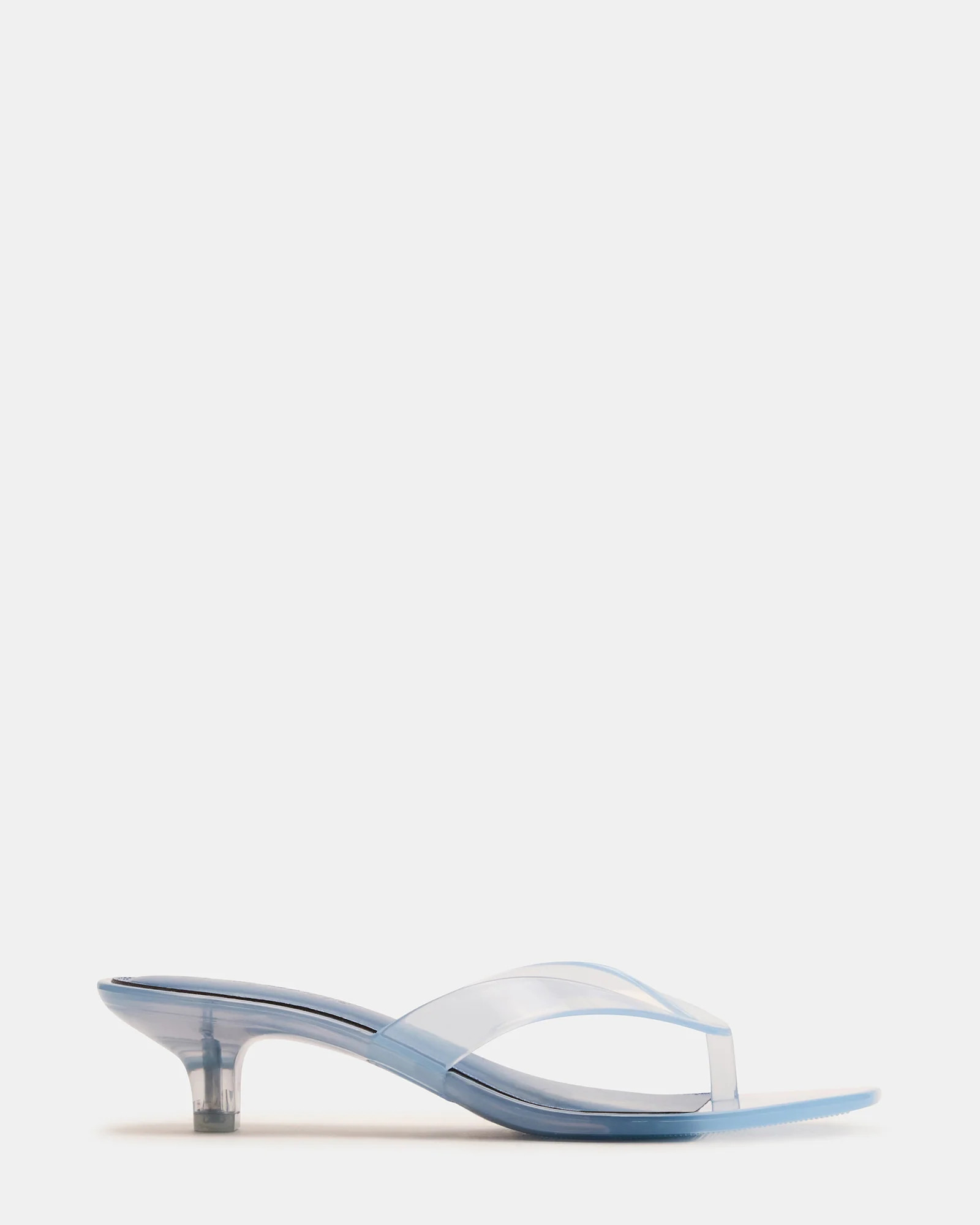 TRACIE Jelly Light Blue Thong Strap Kitten Heel | Women's Heels | Steve Madden (US)