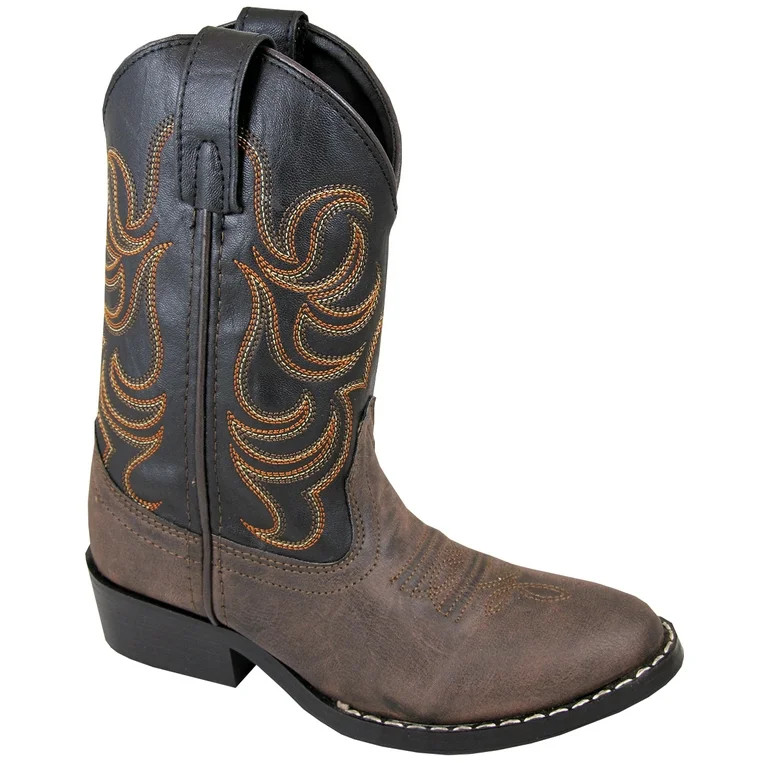 Smoky Mountain Children Boys Monterey Western Cowboy Boots Brown/Black, 2.5M | Walmart (US)