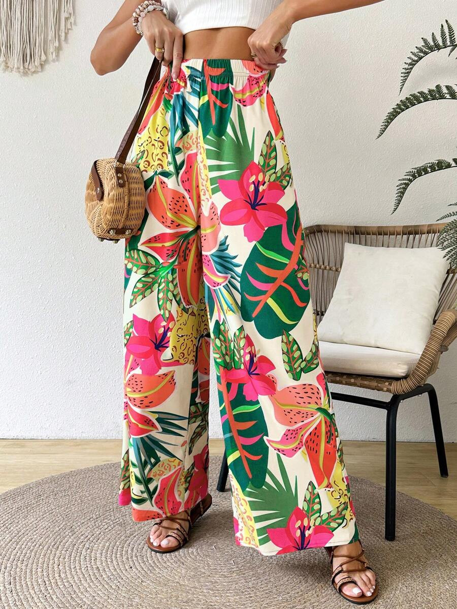 SHEIN VCAY Women's Simple Fashionable Casual Pants For Daily Wear | SHEIN