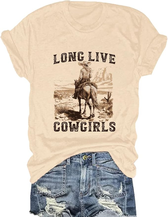 Women Graphic Shirts Country Music Tshirt Loose Vintage Cottagecore Short Sleeve Fall Tops | Amazon (US)