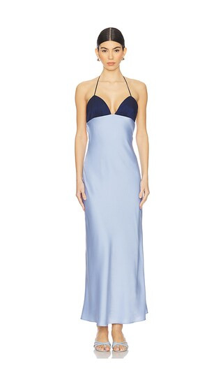 Wolfe Dress in Chambray & Navy | Revolve Clothing (Global)