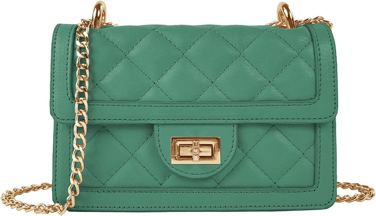 SG SUGU Small Quilted Crossbody Bag, Trendy Designer Mini Shoulder Bag, Phone Wallet Purse for Wo... | Amazon (US)