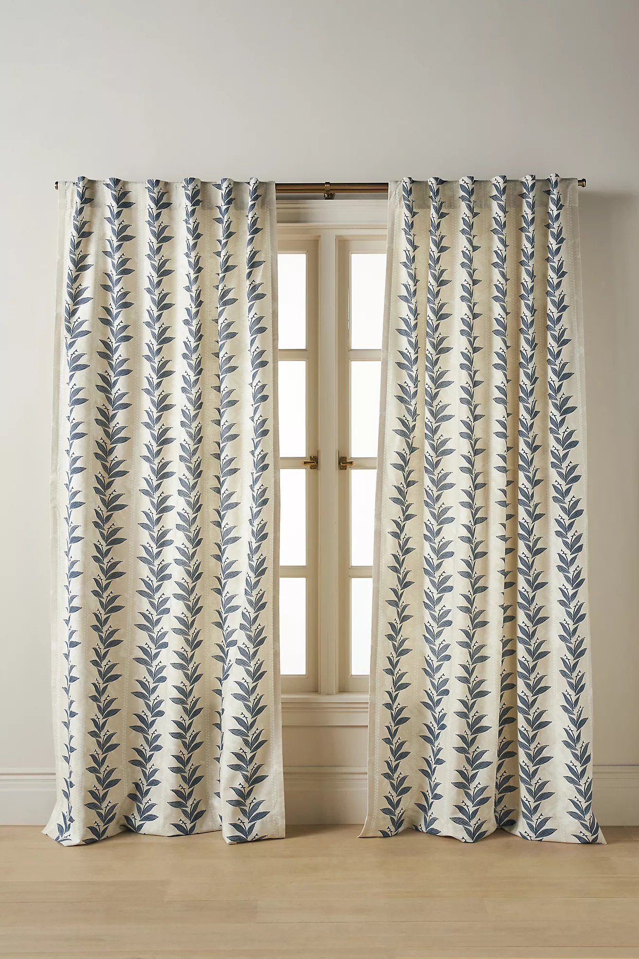 Calista Printed Floral Curtain | Anthropologie (US)