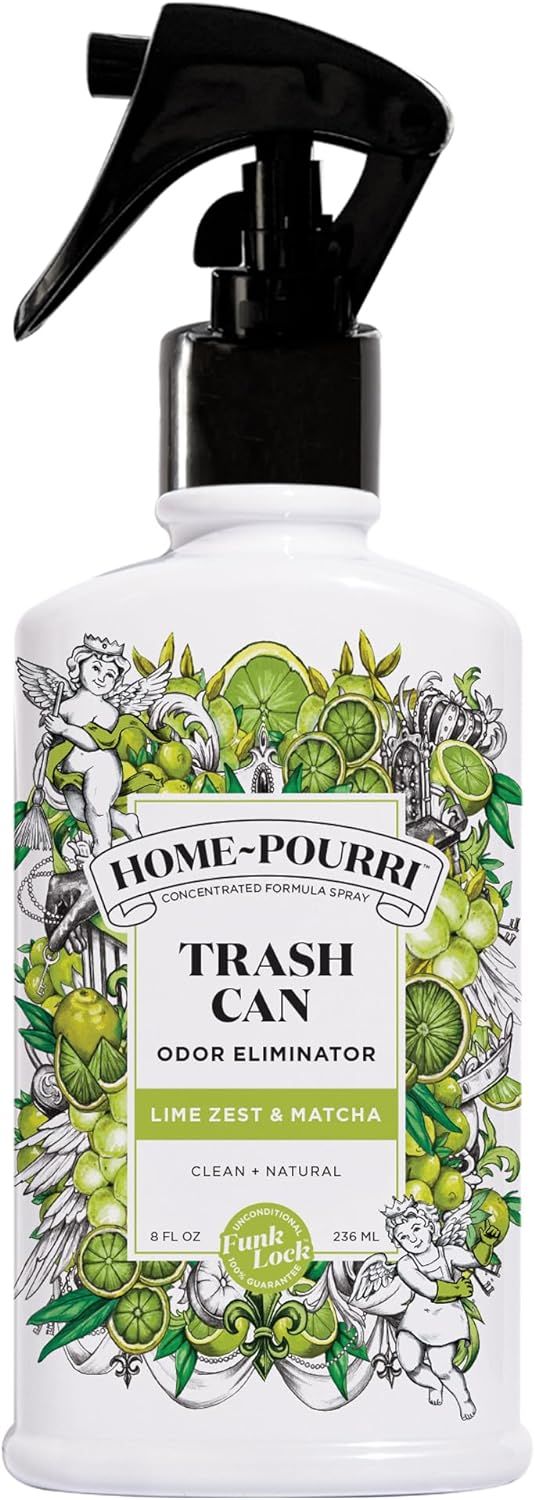 Home-Pourri Trash Can Odor Eliminator, 8 Fl Oz - Lime Zest and Matcha | Amazon (US)