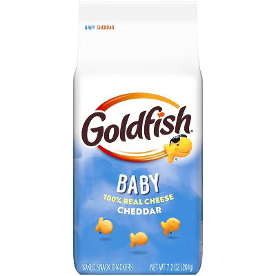 Goldfish Baby Cheddar Crackers Snack Crackers Bag - 7.2oz | Target