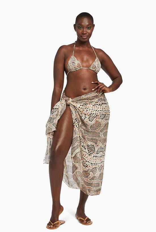 Breeze Silk Blend Wrap - Mojave Snake | Vitamin A Swim