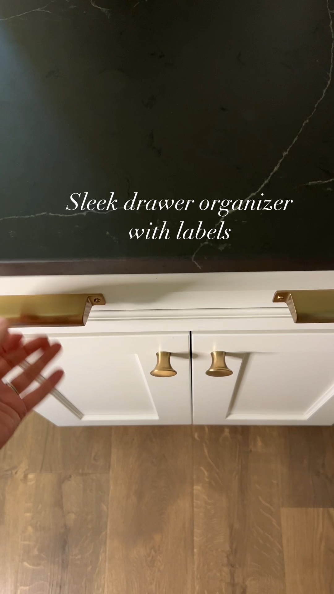 Amazon Bamboo Silverware Drawer organizer with labels! I love the sleek look of the black organizer and the labels are such a nice bonus! The gold silverware contrasts beautifully with the black  

Home organization, kitchen organization, drawer organizers 

#LTKVideo #LTKFindsUnder50 #LTKHome