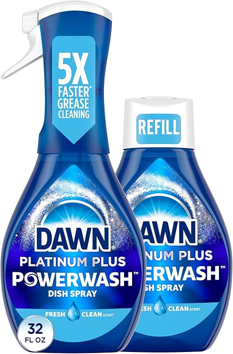 Dawn Powerwash Spray, Dish Soap, Dishwashing Liquid, Cleaning Supplies, Fresh, 1 Starter Kit + 1 ... | Amazon (US)