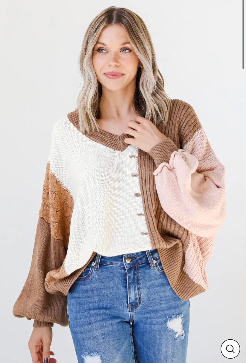 Thanksgiving sweater. Cozy Fall/Winter sweater. Color blocking 

#LTKHoliday #LTKSeasonal