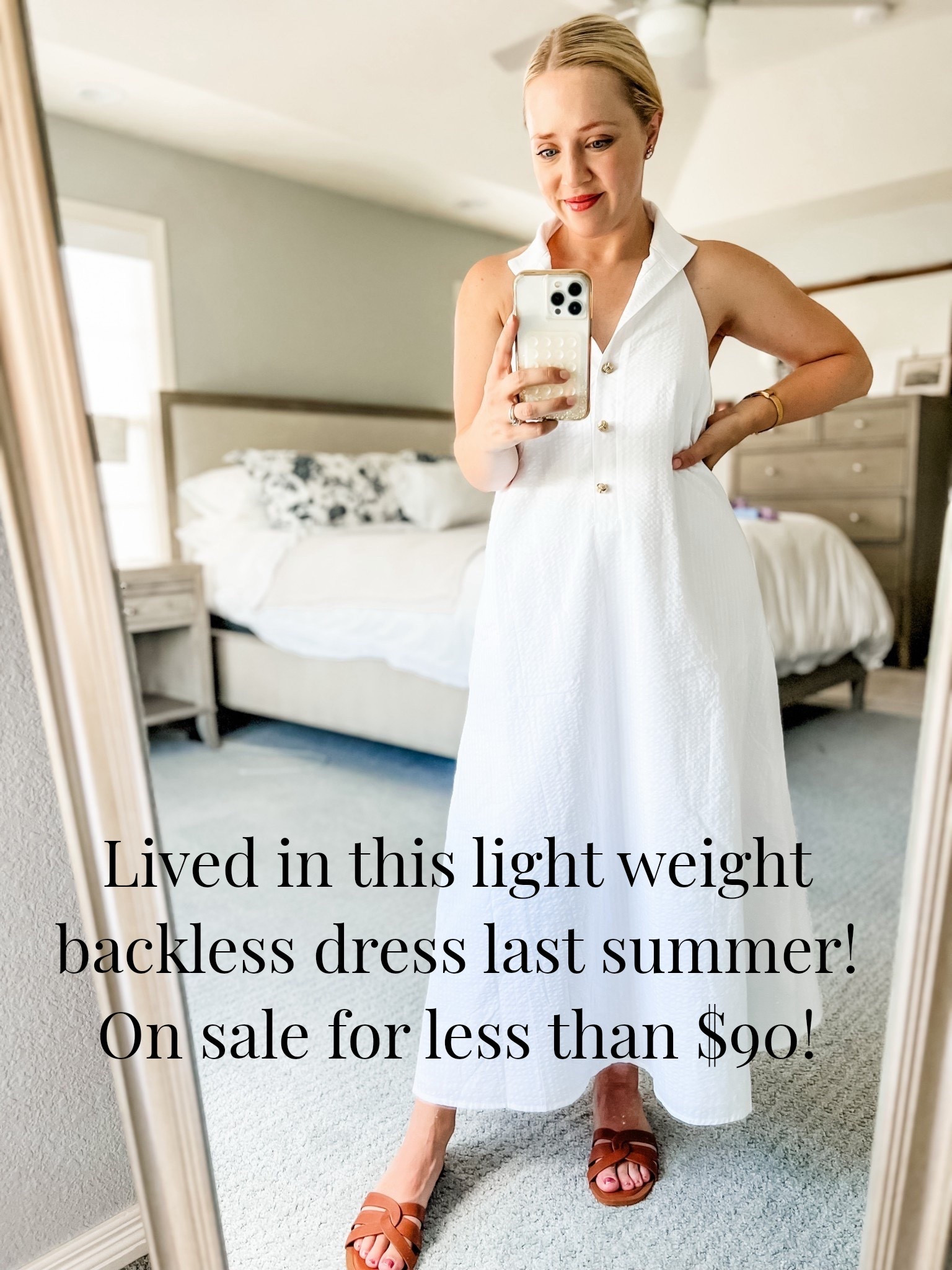 Final sale on this backless collared dress! Truly a timeless feeling dress that’s light and breathable. Sized down to xs. Dress is final sale, so read all reviews.

Summer dress, white dress, backless dress, summer outfit 

#LTKSaleAlert #LTKPetite
