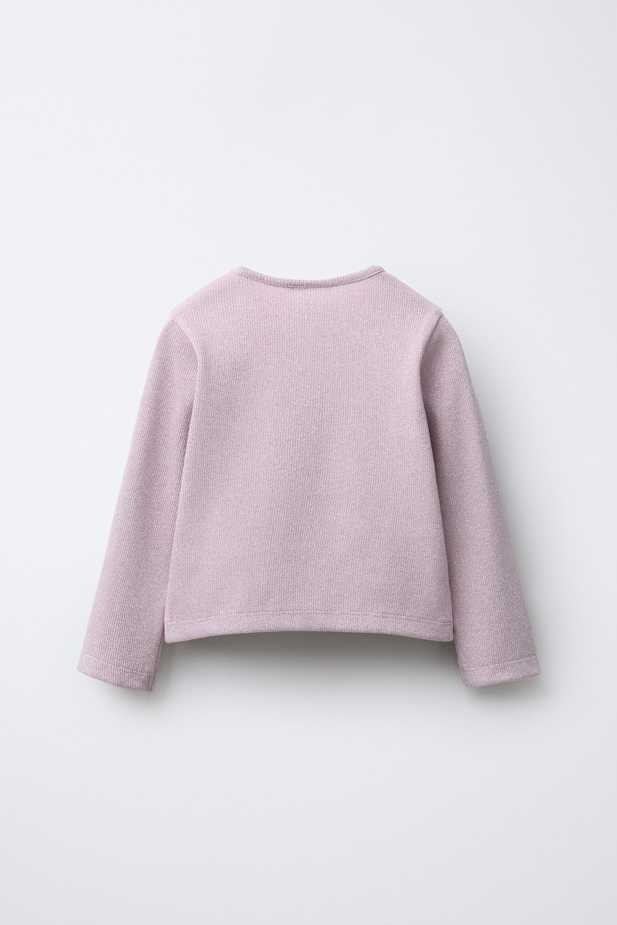 SPARKLY RIBBED T-SHIRT | Zara US