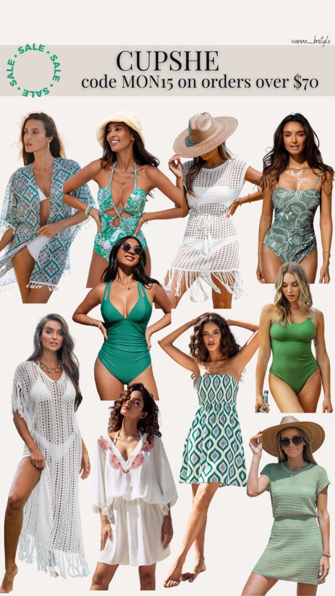 Cupshe code MON15 on orders over $70 beach vacation swimsuit bikini set cover up white dress 

#LTKsalealert #LTKunder50 #LTKunder100