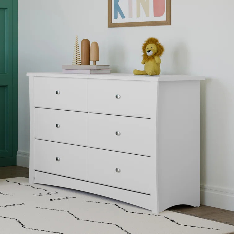 Crescent 53.35'' Wide 6 - Drawer Double Dresser | Wayfair North America
