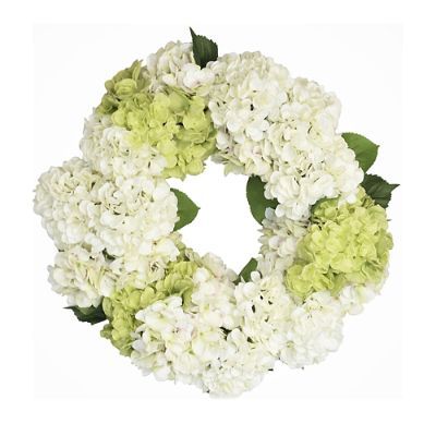 Canyon Blush and Lime Hydrangea Wreath | Frontgate
