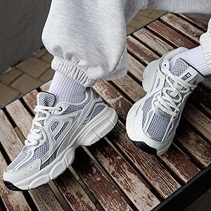 BAASPLOA Women's Chunky Fashion Sneakers Casual Sports Shoes Mesh Breathable Athletic Gym Workout... | Amazon (US)