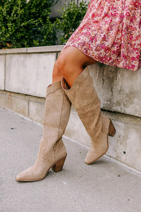 The Torra Faux Suede Knee High Boot | Impressions Online Boutique