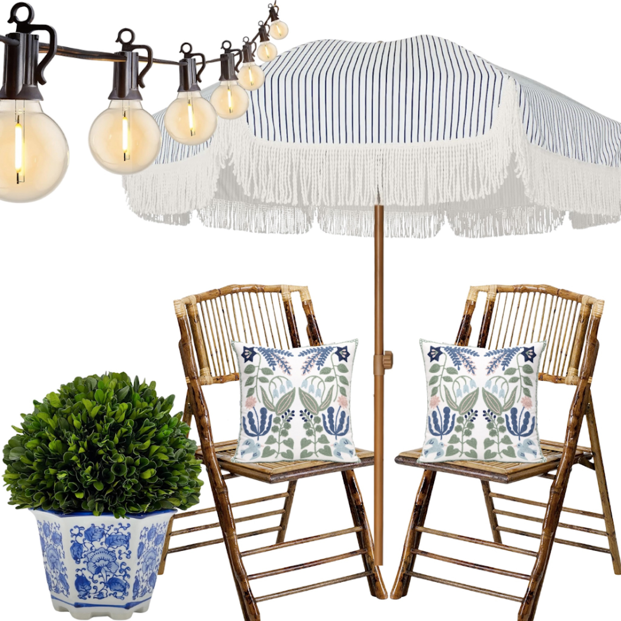 Anyone else ready for a spring refresh? 🌸 🪴 I love this set up with the folding bamboo chairs (comes in a set of 4)! Perfect addition to your outdoor patio! #outdoorpatio #patiodecor #springrefresh

#LTKSpringSale #LTKhome #LTKfindsunder50