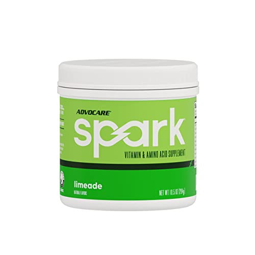 AdvoCare Spark Vitamin & Amino Acid Supplement - Focus & Energy Drink Powder Mix with Vitamin A, B-6, C & E - Also Includes L-Carnitine & L-Tyrosine - Limeade - 10.5 oz | Amazon (US)