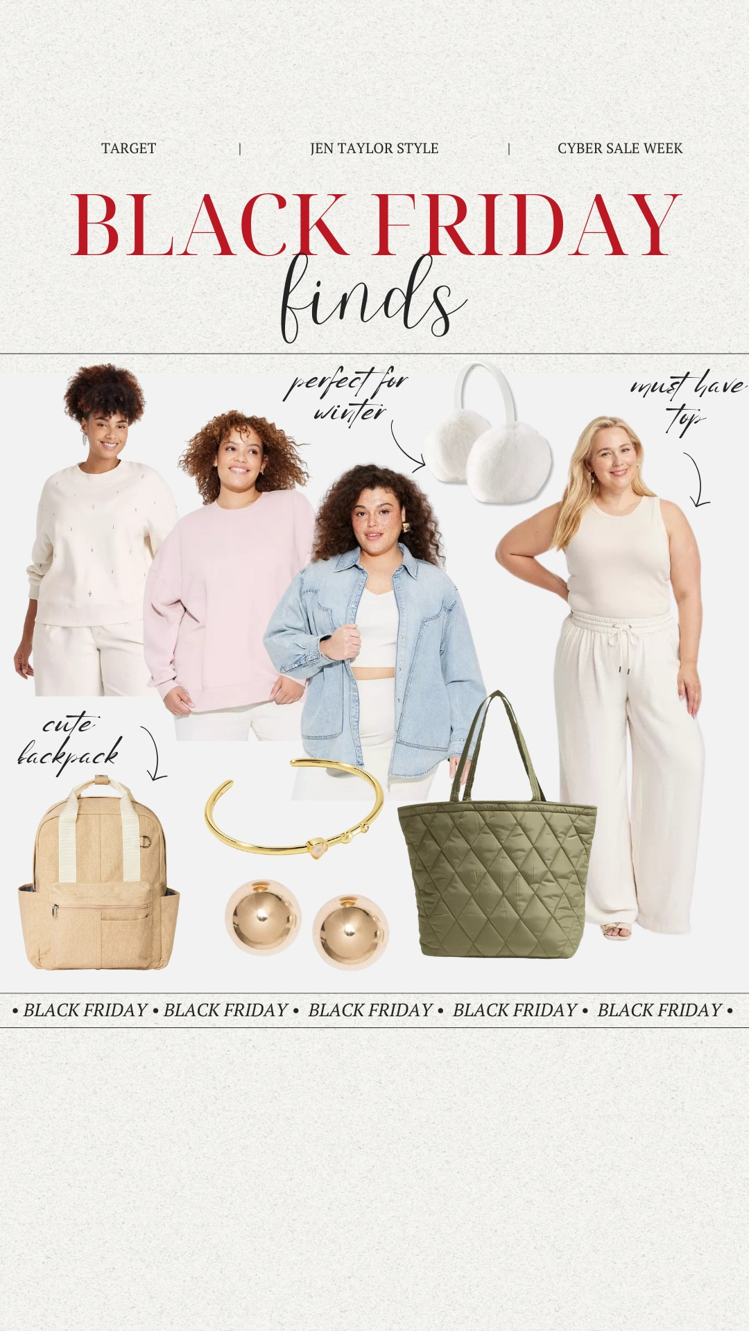 Refresh your wardrobe with Target’s Black Friday fashion deals! 

#LTKPlusSize #LTKSaleAlert #LTKCyberWeek