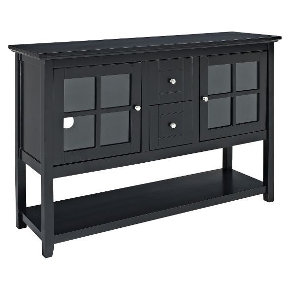Springville Modern Farmhouse with Lower Shelf TV Stand for TVs up to 58" - Saracina Home | Target