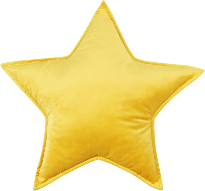 Moon Shaped Throw Pillow Star Couch Cushion Decorative Pillows Fluffy Velvet Stars Home Decor Plu... | Amazon (US)
