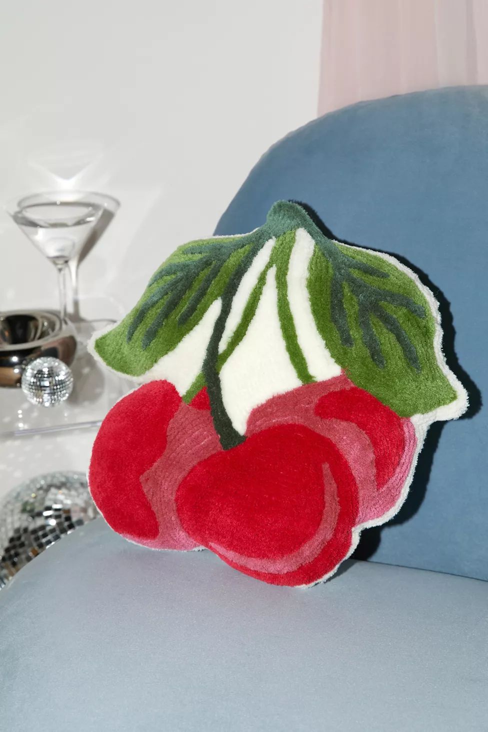 Cherries Tufted Throw Pillow | Urban Outfitters (US and RoW)