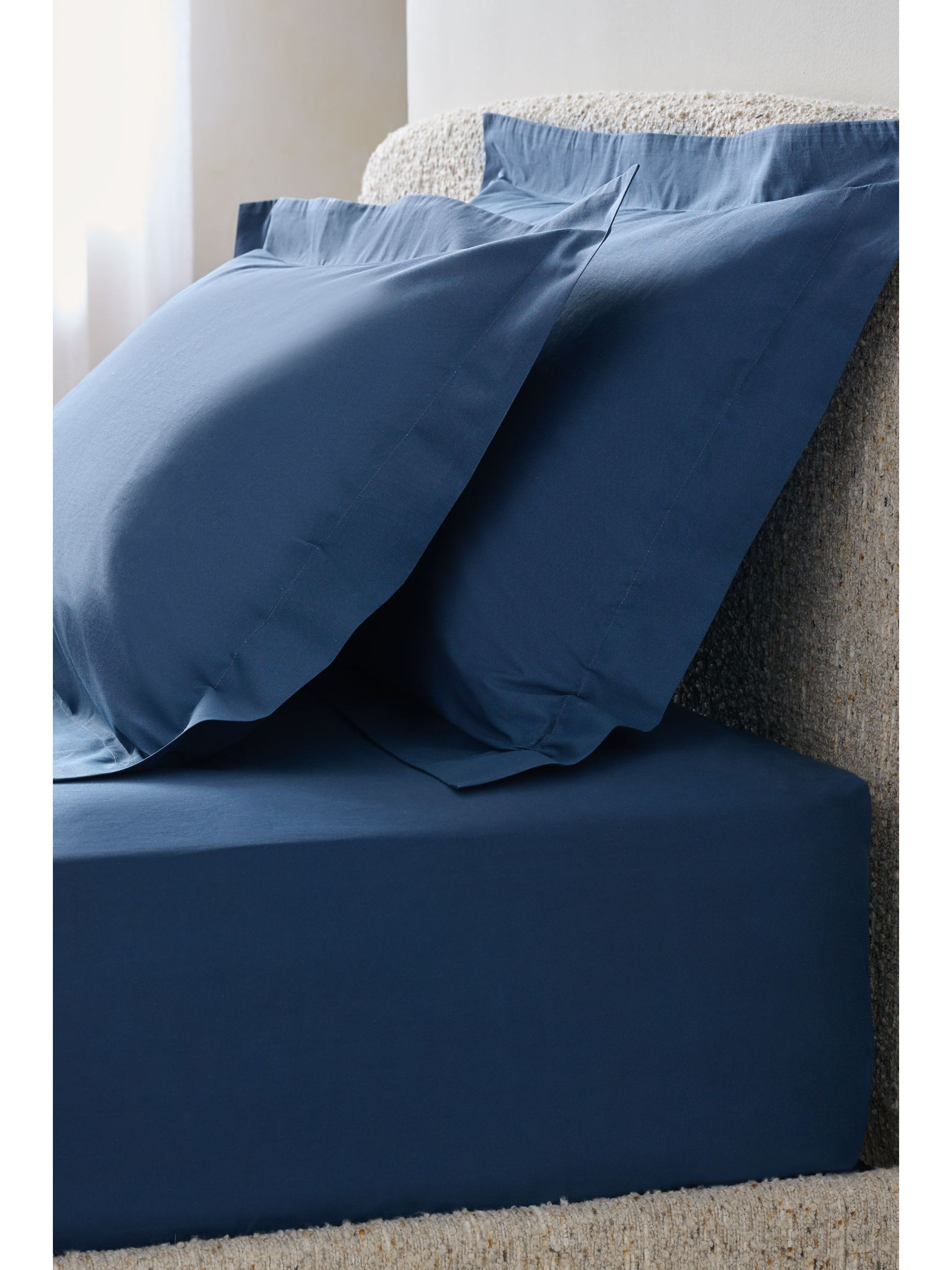 next Navy 100% Cotton Extra Deep Fitted Sheet | Next US
