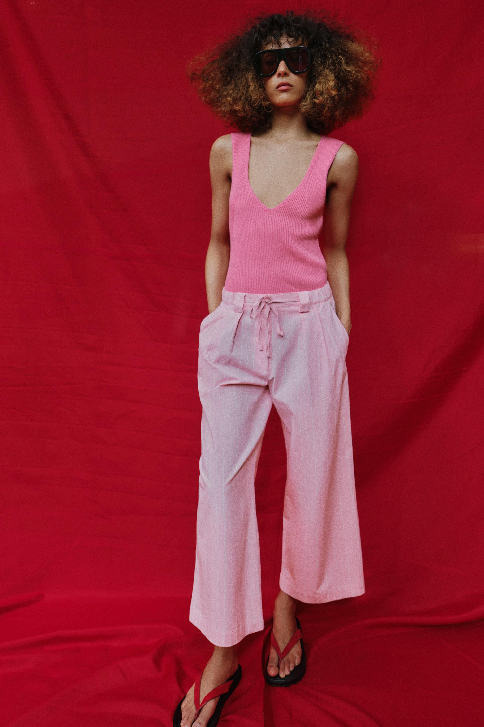 STRIPED CULOTTES | Zara US