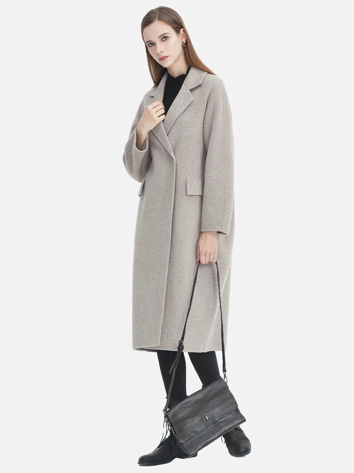 Basic Loose Fit Long Coat | SDEER