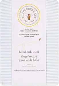 Burt's Bees Baby - Fitted Crib Sheet, Solid Color, 100% Organic Cotton Crib for Standard Crib and... | Amazon (US)