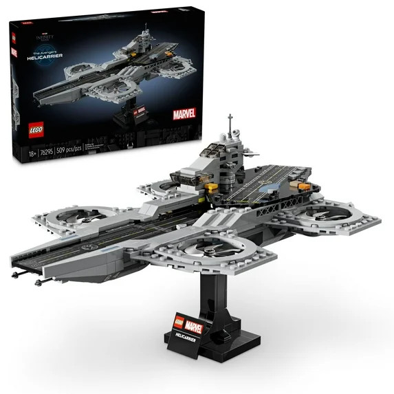 LEGO Marvel The Avengers Helicarrier Aircraft Carrier Model, Buildable Super Hero Gift for Adults... | Walmart (US)
