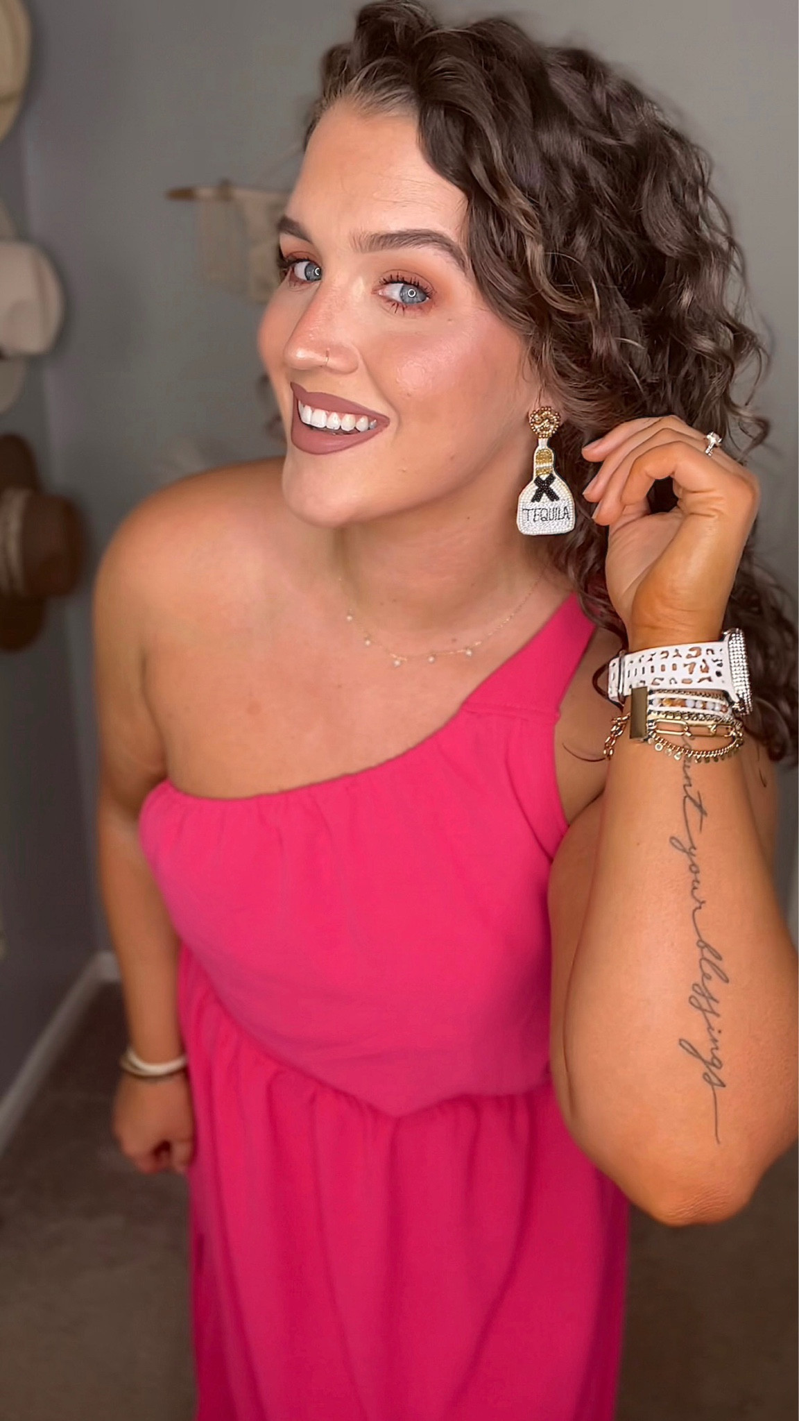 Resort wear outfit inspo + accessories 🌴🌊🥃 
Matching two-piece set, beaded tequila earrings 
Set: XL (can size down, lots of stretch)
#midsizeoutfits #vacationoutfits #outfitinspo #earrings #accessories #jewelry #amazonfashionfinds #matchingset #2pieceset #oneshoulder #skirt #croptop 

#LTKtravel #LTKcurves #LTKSeasonal