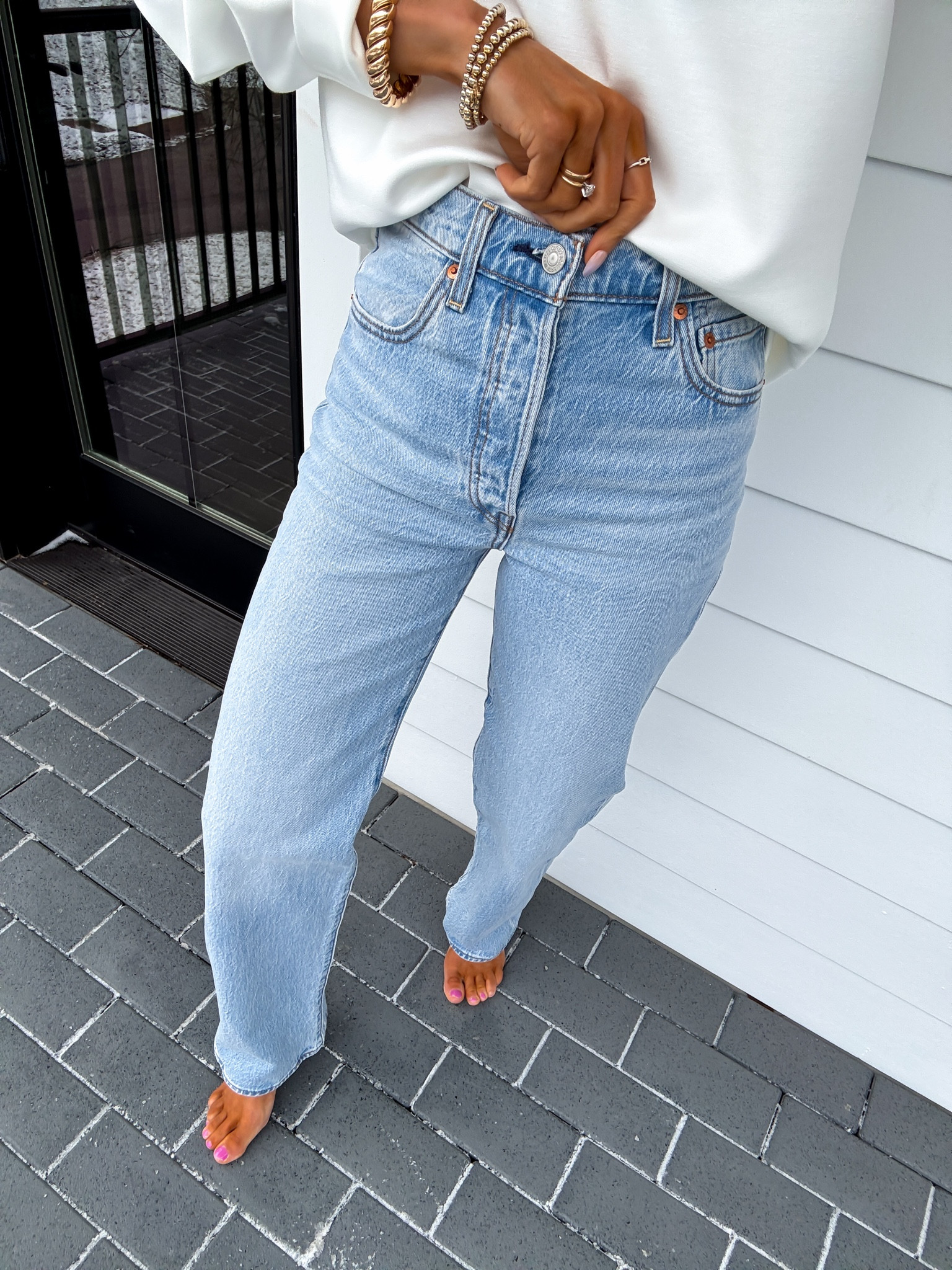 Amazon spring outfit - wearing a small in the sweatshirt and size 25 in  jeans

Summer outfits | spring outfits | vacation outfits | travel outfits | Mother’s Day outfits | Easter dress 

#LTKSeasonal #LTKootd #LTKfitnessgoals