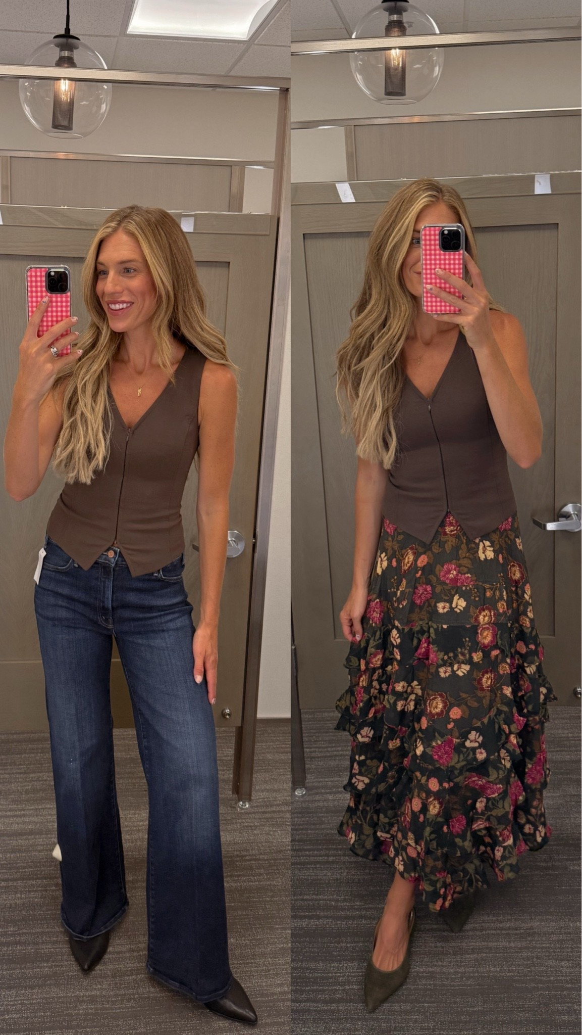 This combo 😍 All on sale for the Nordstrom Anniversary sale!

Sizing: small skirt & medium in vest and jeans run tts. These are currently sold out, but I linked and almost identical pair and fit that I have as well plenty lon and run true to  size.
#LTKSeasonal #LTKSaleAlert #LTKootd