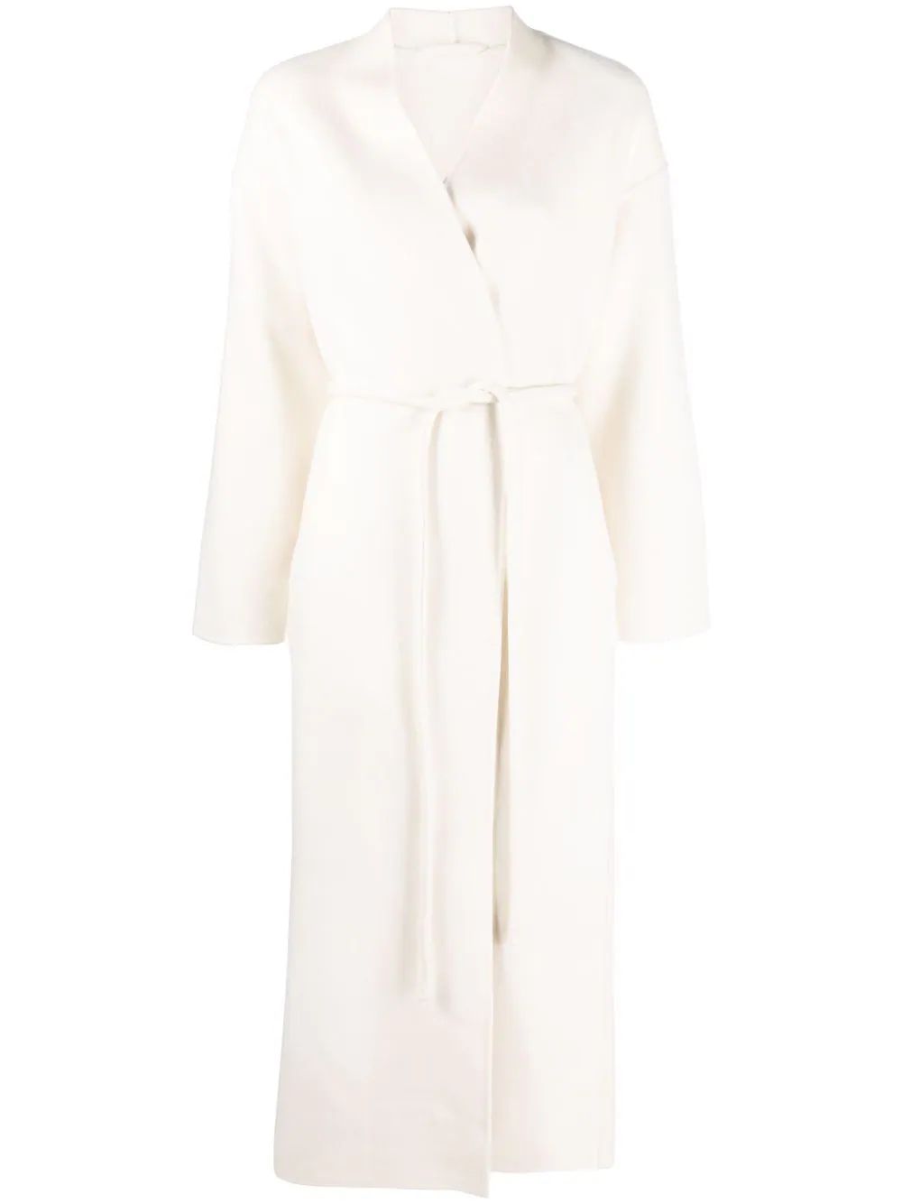 wool-cashmere blend wrap coat | Farfetch (US)