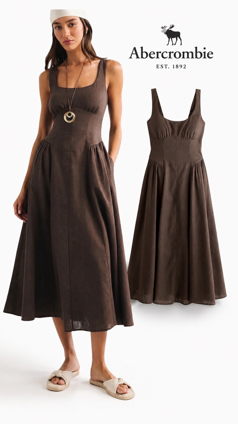 🤎 Effortless, chic, and timeless. This Abercrombie dress is a must-have for your wardrobe. ✨

#Abercrombie #BrownDress

#LTKxAbercrombie #LTKSeasonal #LTKSaleAlert