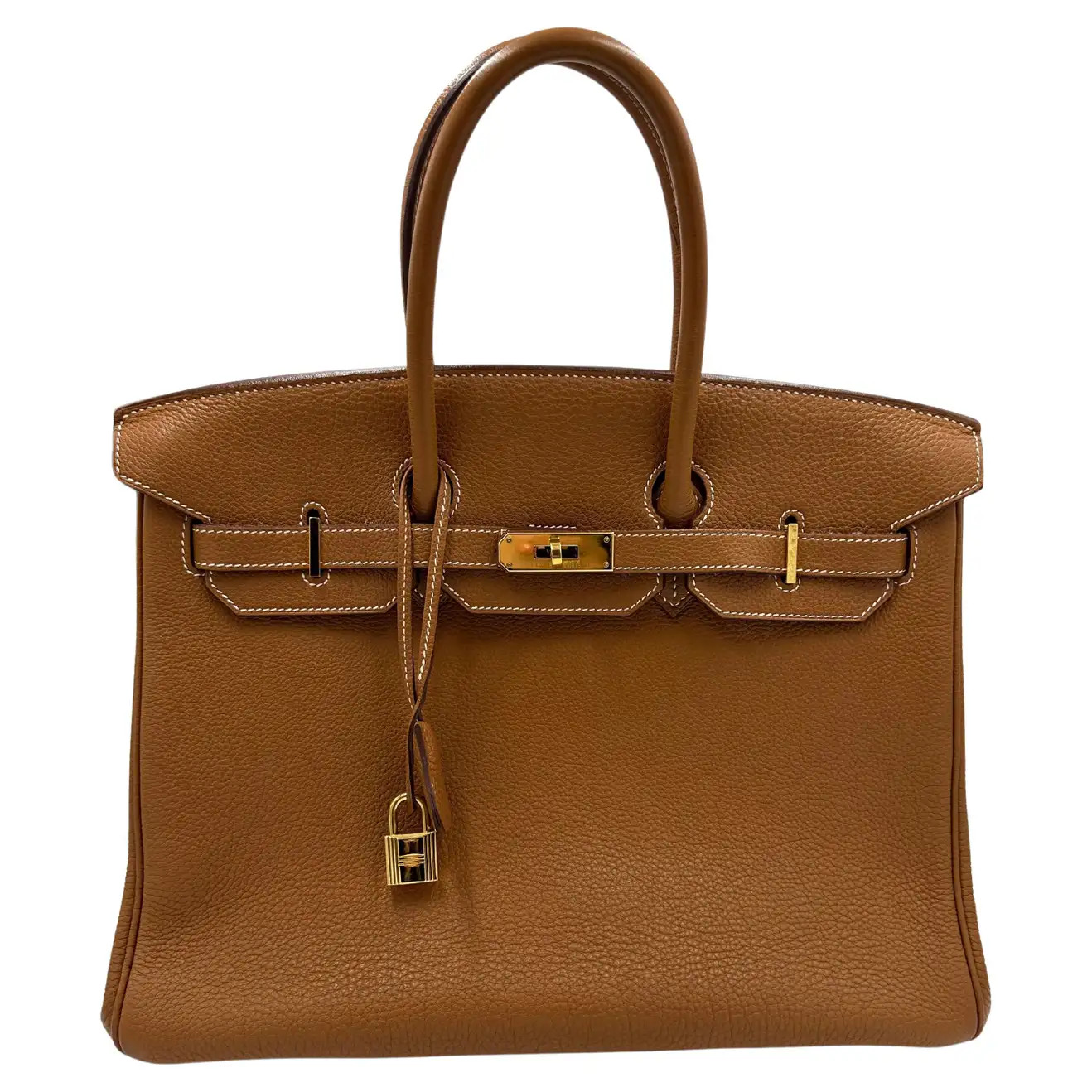 Hermes Birkin 35 Gold togo gold hardware bag | 1stDibs