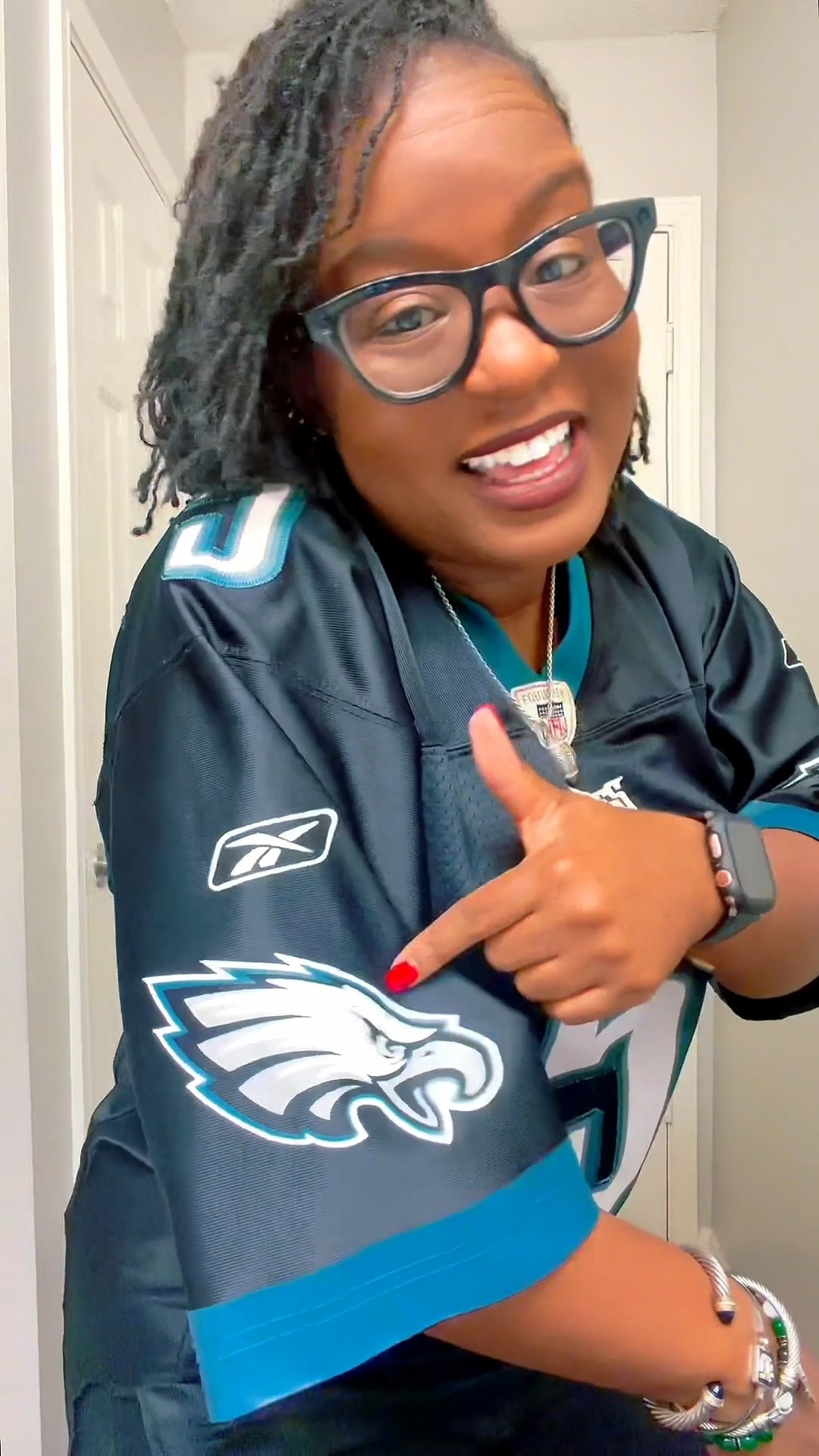 The NFL season is ending but the drip isn’t 🦅💚 One last game day look for my Eagles! #FlyEaglesFly #GameDayOutfit #NFLFashion #GameDayFit #EaglesNation ​​​​​​​​​​​​​​​​

#LTKdayinmylife #LTKstorytime #LTKootd