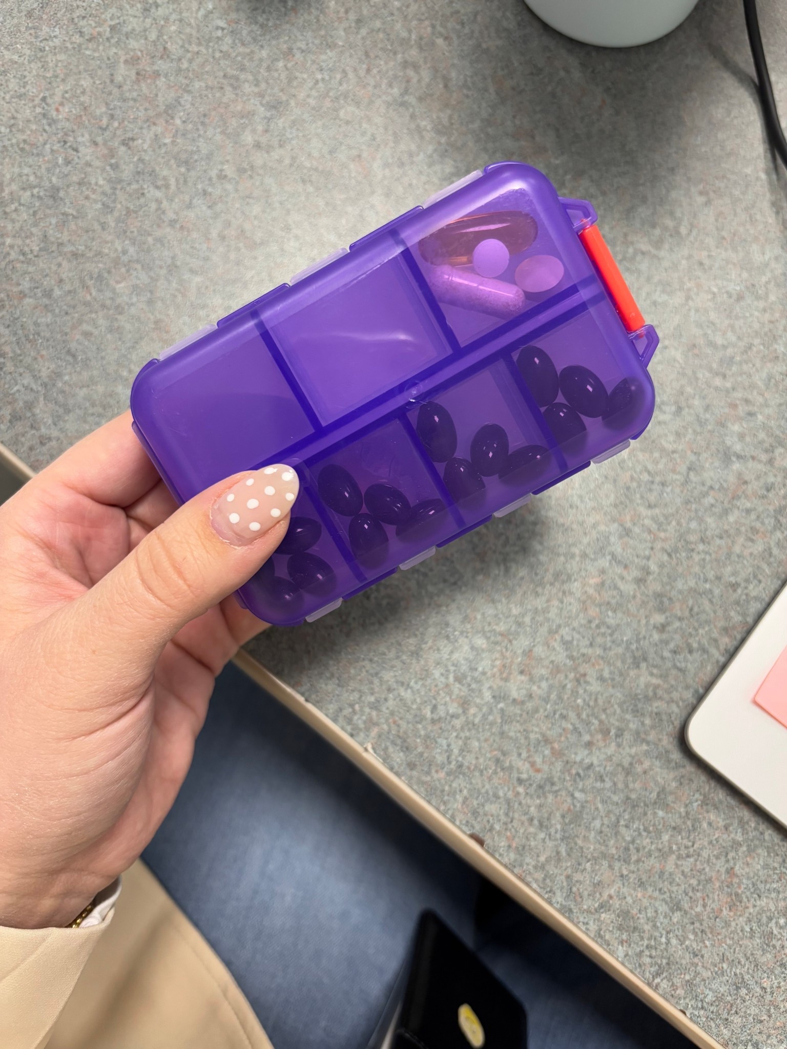 Daily pill organizer I throw in my purse to make sure I stay on track with my meds & supplements 

#LTKselfcare #LTKmomlife #LTKHome