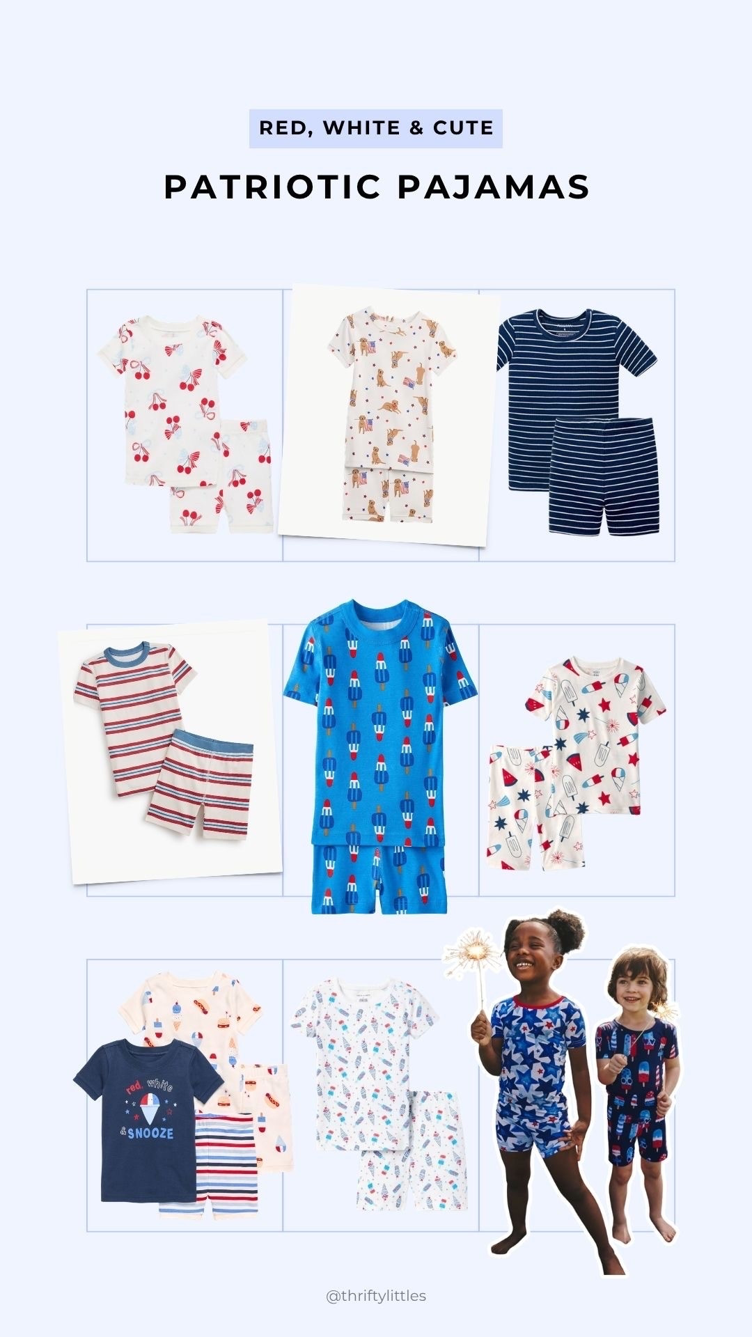 Red, White & CUTE! Keep them comfy & cozy this summer with these adorable festive pajama sets!

#LTKKids #LTKBaby #LTKSeasonal