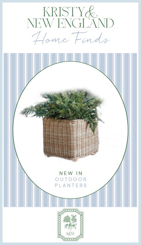 On sale: Woven wicker basket outdoor planters 

#LTKSeasonal #LTKHome #LTKSaleAlert