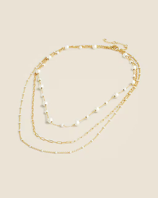 Dainty gold-plated layered necklace | J. Crew US