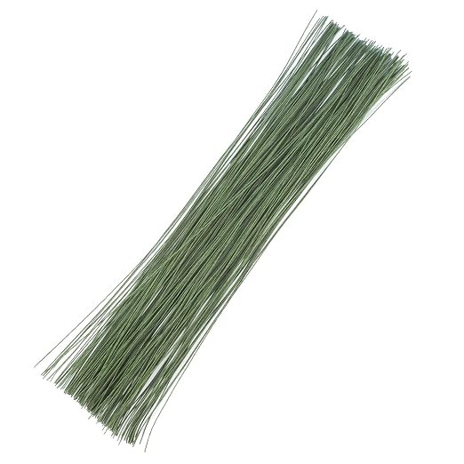 Prudiut 200 Pcs Floral Wire 26 Gauge Crafts Wire Florist Flower Wire Stems Green Floral Wire for ... | Amazon (US)