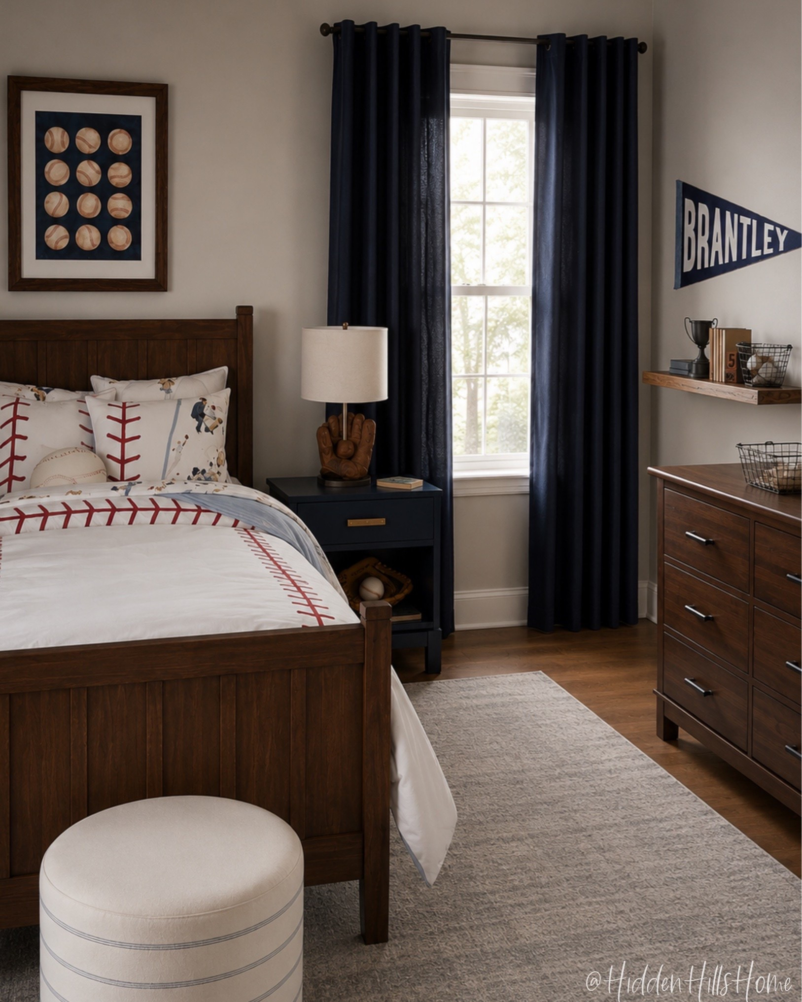 Baseball themed bedroom, kids baseball room, sports themed boys bedroom mood board, home decor ideas, masculine kids room Inspo #boysroom

#LTKHome #LTKSaleAlert #LTKKids
