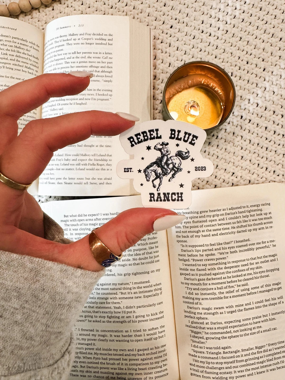 Rebel Blue Ranch Sticker | Done and Dusted | Cowboy Romance | Kindle Sticker Vinyl | Lyla Sage | ... | Etsy (US)