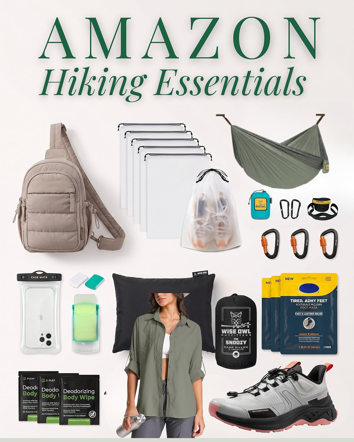 Hiking essentials for when you want to enjoy the fresh air, but also prefer snacks, layers, and not being personally victimized by your shoes. Easy finds that make a trail day feel a little more doable. 

 #LTKdayinmylife #LTKfitnessgoals #LTKTravel