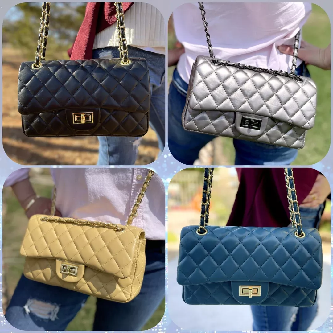 Timeless Classic Flap Quilted Bag Women Luxury Crossbody 