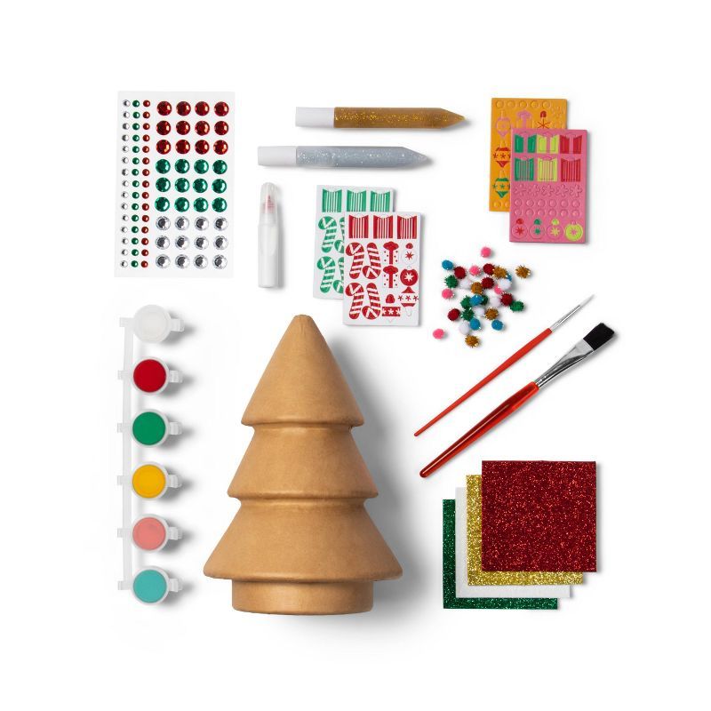 Create-Your-Own Paper Mache Christmas Tree Kit - Mondo Llama™ | Target